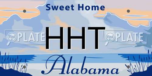 HHT Alabama License Plate