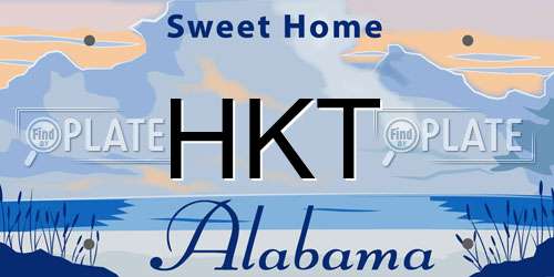 HKT Alabama License Plate