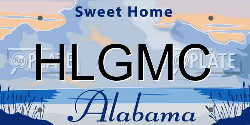 HLGMC Alabama License Plate