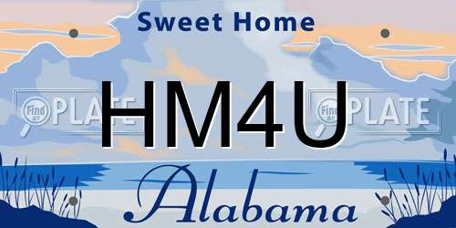 HM4U Alabama License Plate