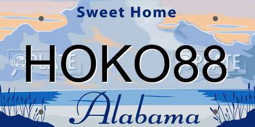 HOKO88 Alabama License Plate