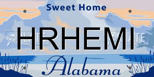 HRHEMI Alabama License Plate