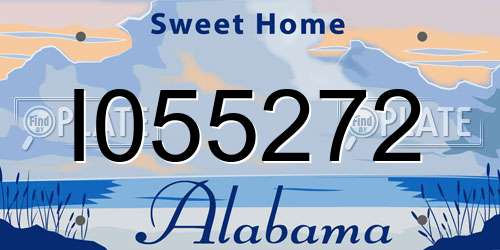 I055272 Alabama License Plate