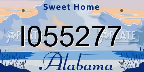 I055277 Alabama License Plate