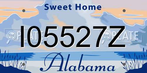 I05527Z Alabama License Plate