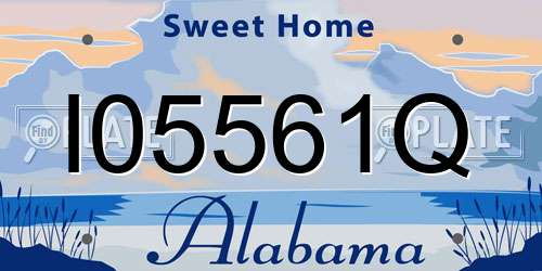 I05561Q Alabama License Plate