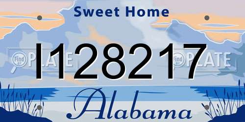 I128217 Alabama License Plate
