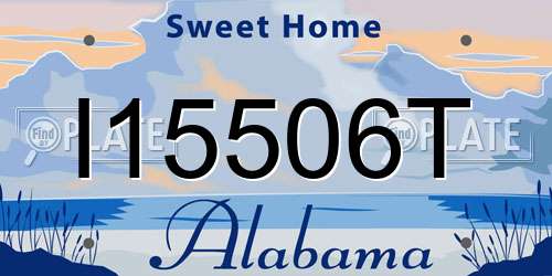 I15506T Alabama License Plate