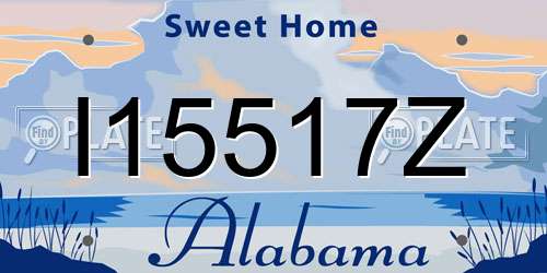 I15517Z Alabama License Plate