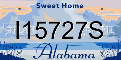 I15727S Alabama License Plate