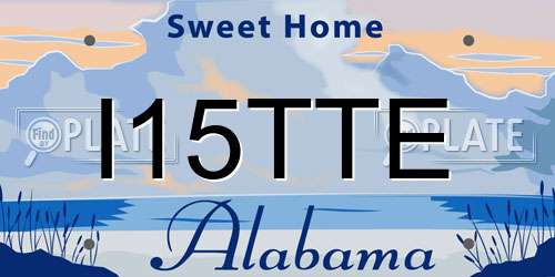 I15TTE Alabama License Plate