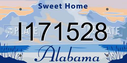 I171528 Alabama License Plate