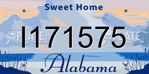 I171575 Alabama License Plate