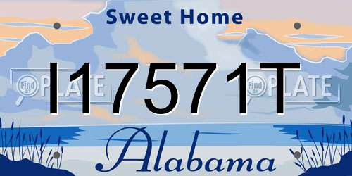 I17571T Alabama License Plate