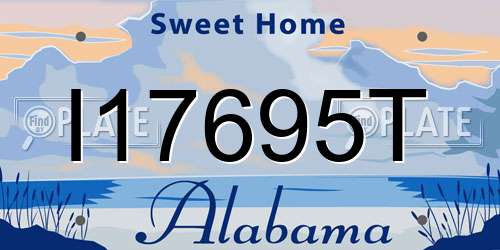 I17695T Alabama License Plate