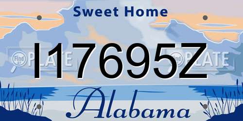 I17695Z Alabama License Plate