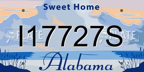 I17727S Alabama License Plate