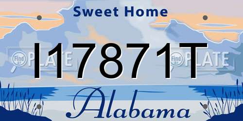 I17871T Alabama License Plate
