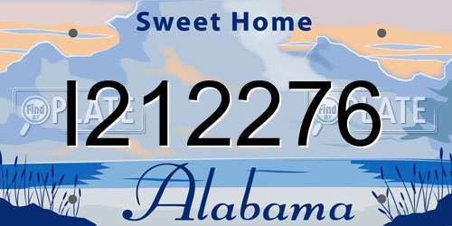 I212276 Alabama License Plate