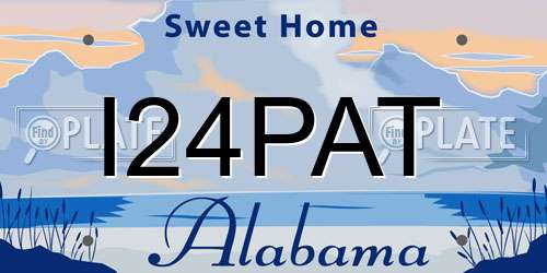 I24PAT Alabama License Plate