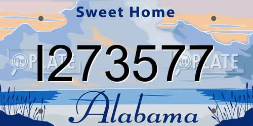 I273577 Alabama License Plate
