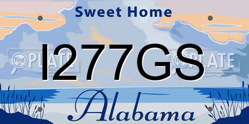 I277GS Alabama License Plate