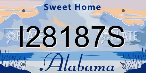 I28187S Alabama License Plate
