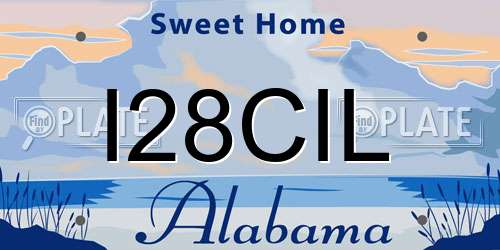 I28CIL Alabama License Plate