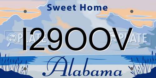 I29OOV Alabama License Plate