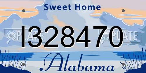 I328470 Alabama License Plate