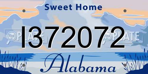 I372072 Alabama License Plate