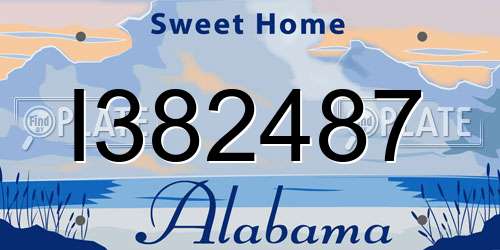 I382487 Alabama License Plate