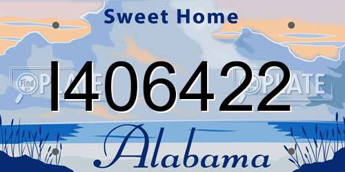 I406422 Alabama License Plate