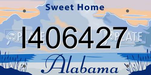 I406427 Alabama License Plate
