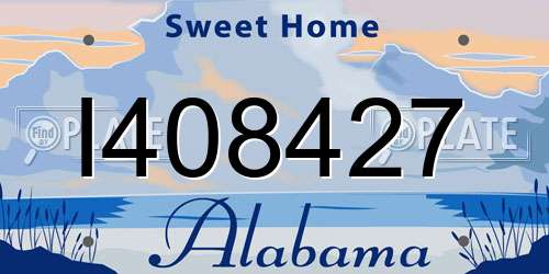 I408427 Alabama License Plate
