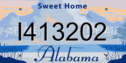 I413202 Alabama License Plate