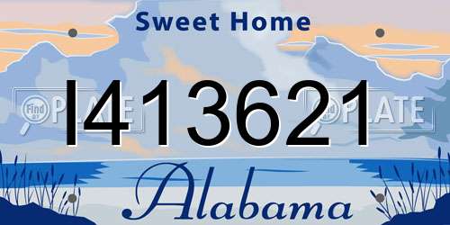 I413621 Alabama License Plate