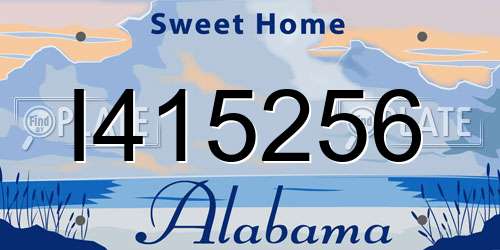 I415256 Alabama License Plate