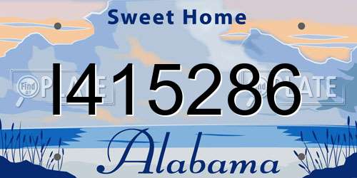 I415286 Alabama License Plate