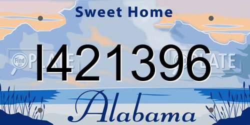 I421396 Alabama License Plate