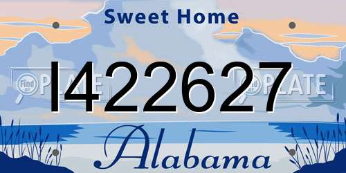 I422627 Alabama License Plate