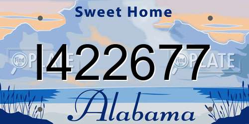 I422677 Alabama License Plate