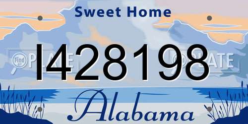 I428198 Alabama License Plate