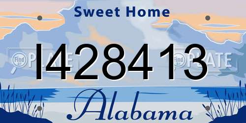 I428413 Alabama License Plate