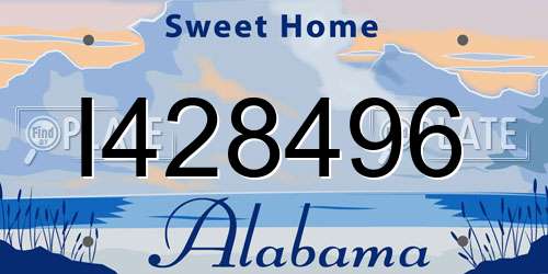 I428496 Alabama License Plate