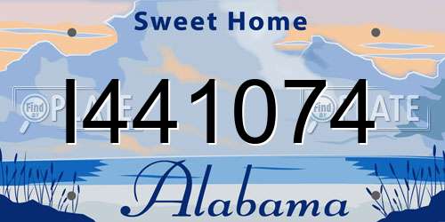 I441074 Alabama License Plate