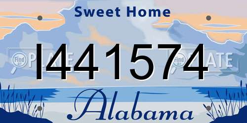 I441574 Alabama License Plate