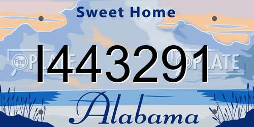 I443291 Alabama License Plate