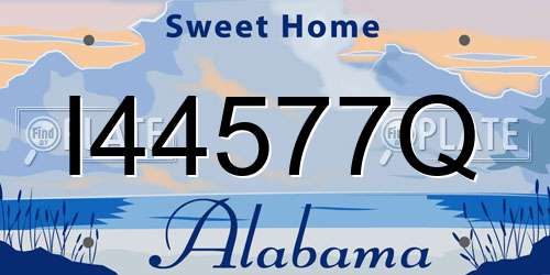 I44577Q Alabama License Plate