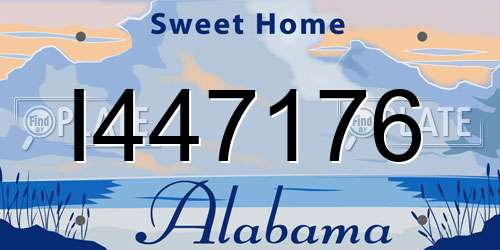 I447176 Alabama License Plate